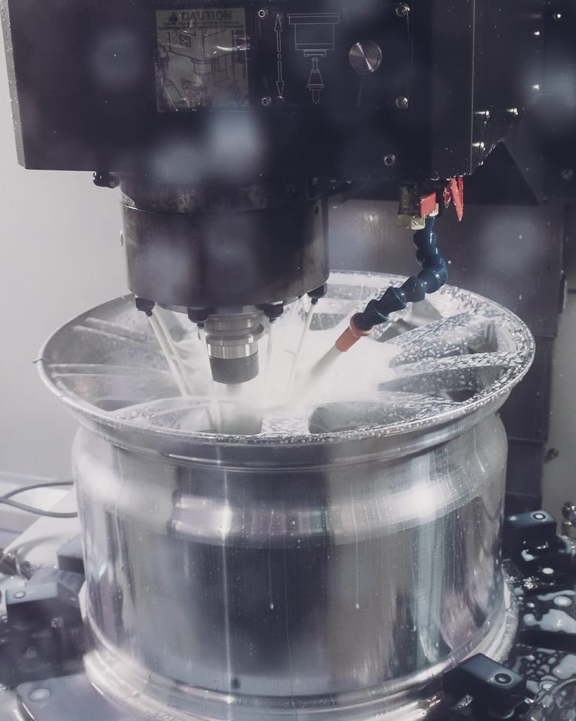 CNC machining forged wheel